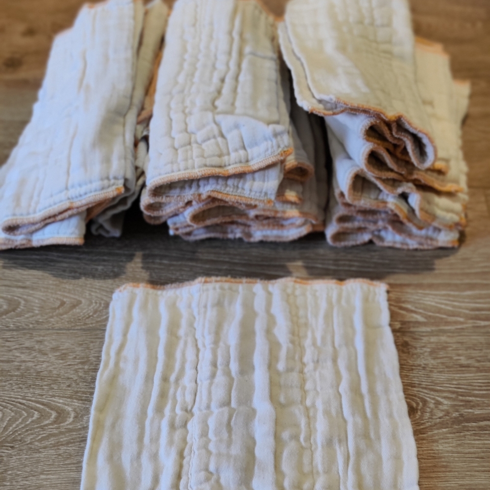 Organic Unbleached Cotton Prefold Diapers